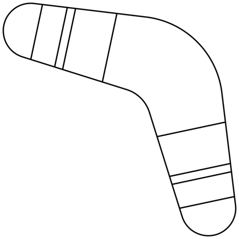 Boomerang Emoji Coloring Page